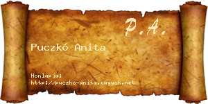 Puczkó Anita névjegykártya